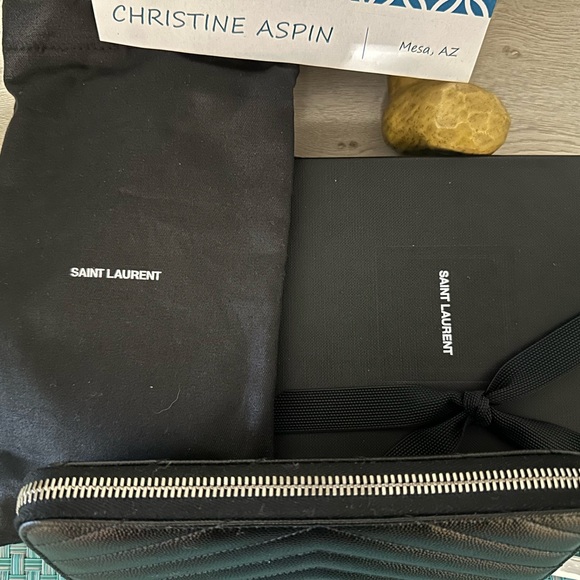 YSL Saint Laurent Cassandre Matelasse Zip Around Long Wallet - Picture 5 of 14